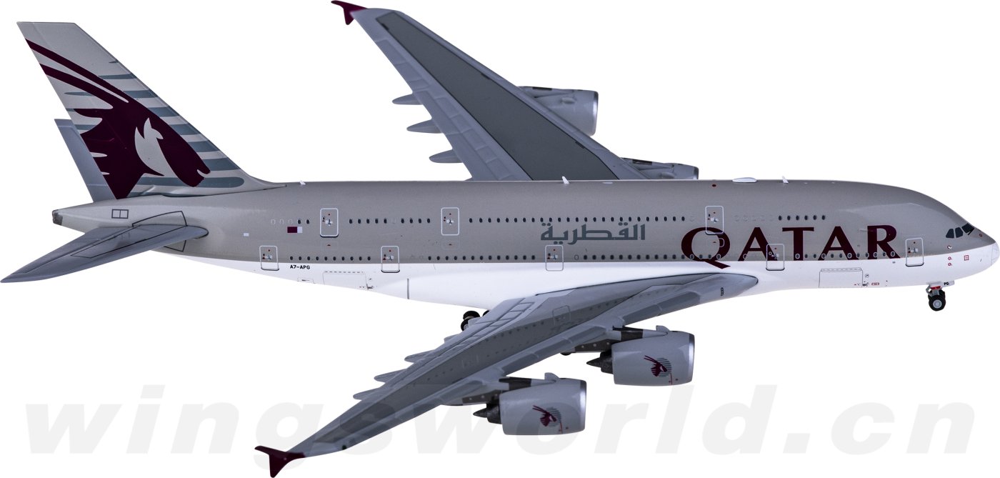 XX40046 Qatar 卡塔尔航空Airbus A380 A7-APG JC Wings 1:400
