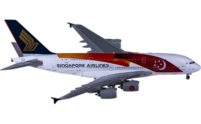 JC Wings 1:400 Singapore Airlines 新加坡航空 Airbus A380 9V-SKI