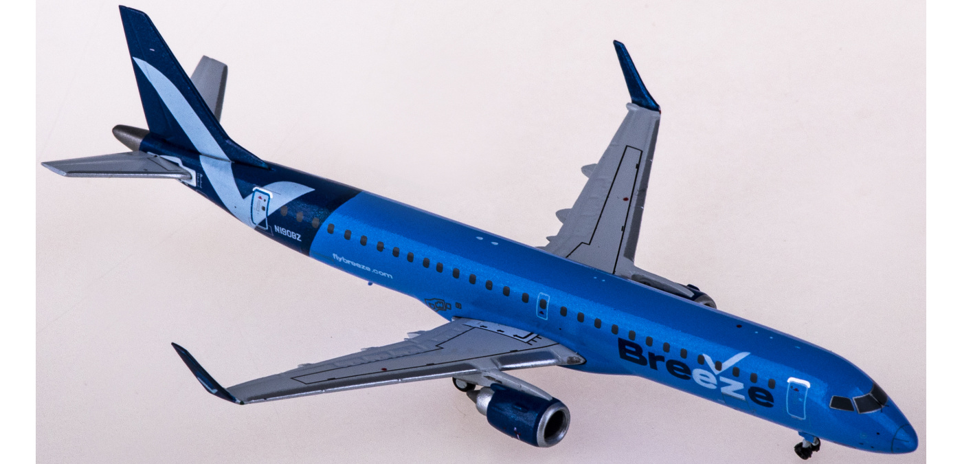J-AIR EMBRAER190 模型 GJMXY2043 Breeze Airways Embraer ERJ-195AR N190BZ Geminijets