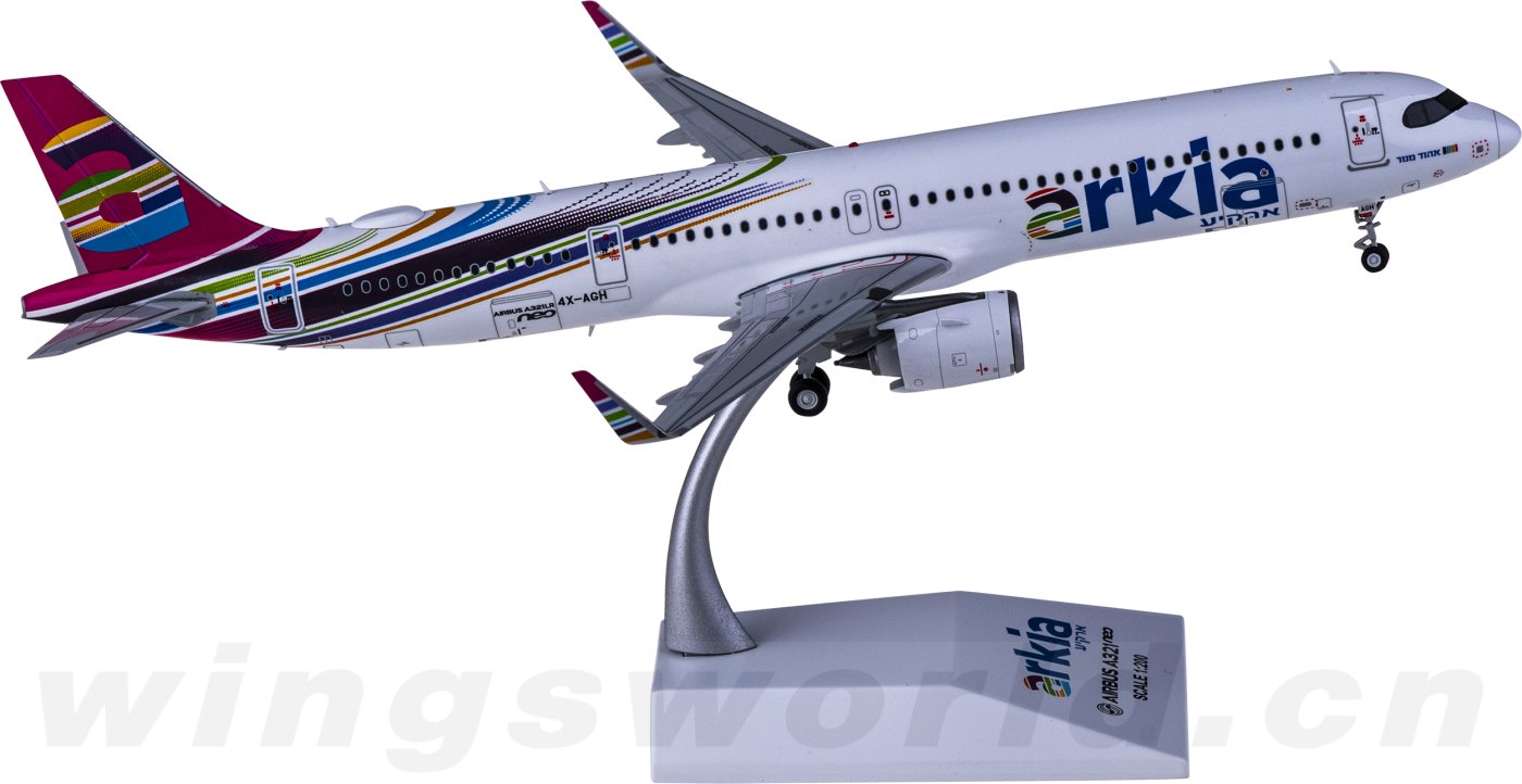 XX20040 Arkia 阿基亚以色列航空Airbus A321neo 4X-AGH JC Wings 1:200 