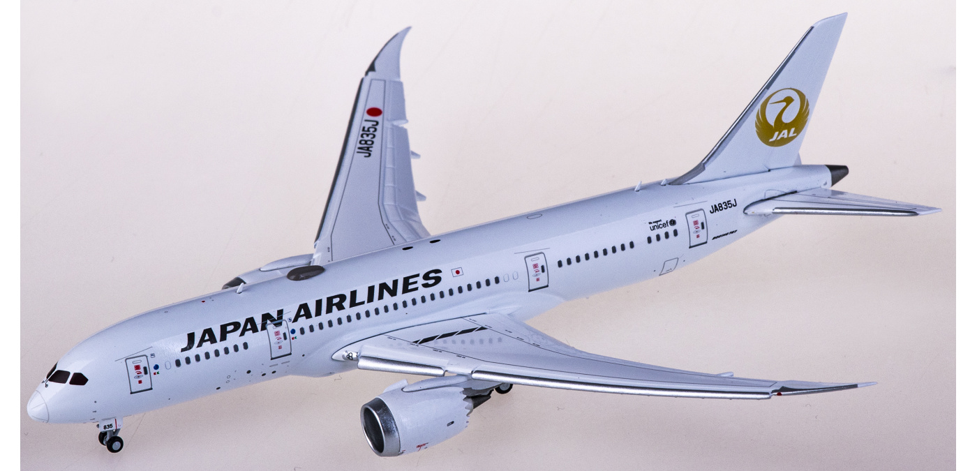 SA4001 Japan Airlines 日本航空Boeing 787-8 JA835J JC Wings 1:400