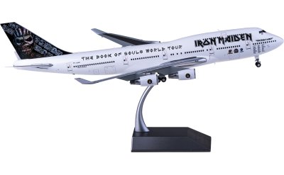 Herpa 1:200 Iron Maiden 铁娘子乐队 Boeing 747-400 TF-AAK Ed Force One