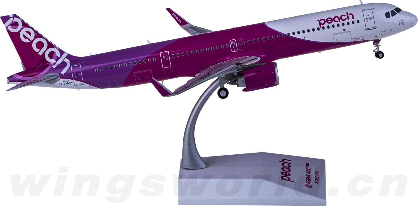 格安定番【新品】1:200 Peach A321neo ピーチ エアバス JA901P 航空機・ヘリコプター