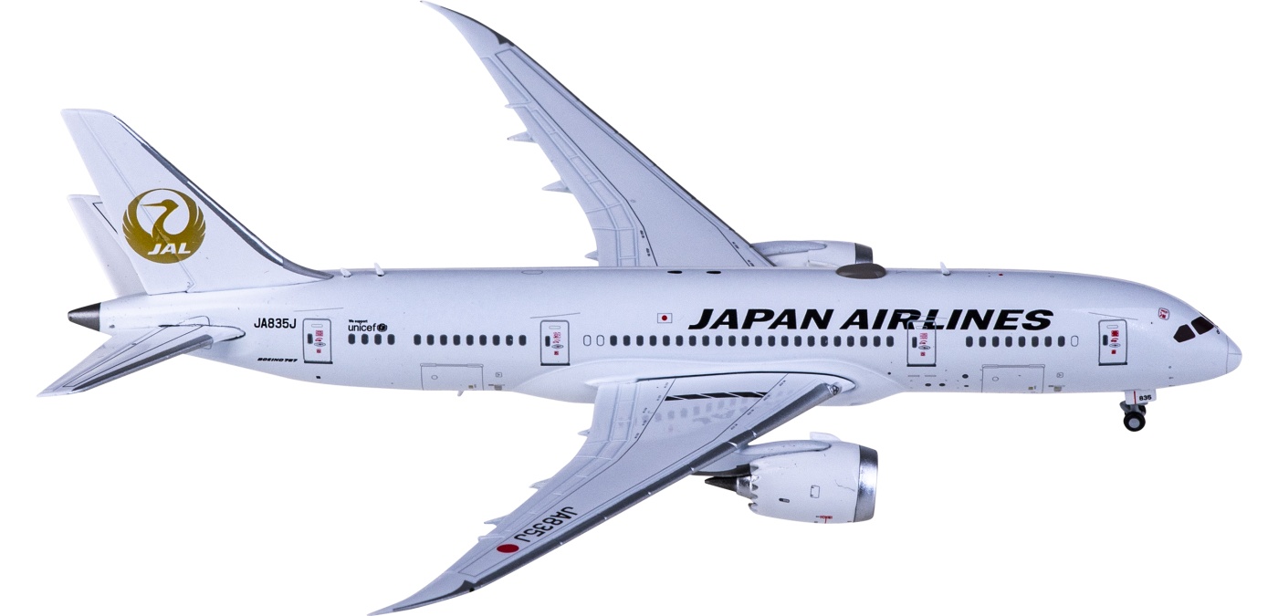 SA4001A Japan Airlines 日本航空Boeing 787-8 JA835J 襟翼放下版JC 