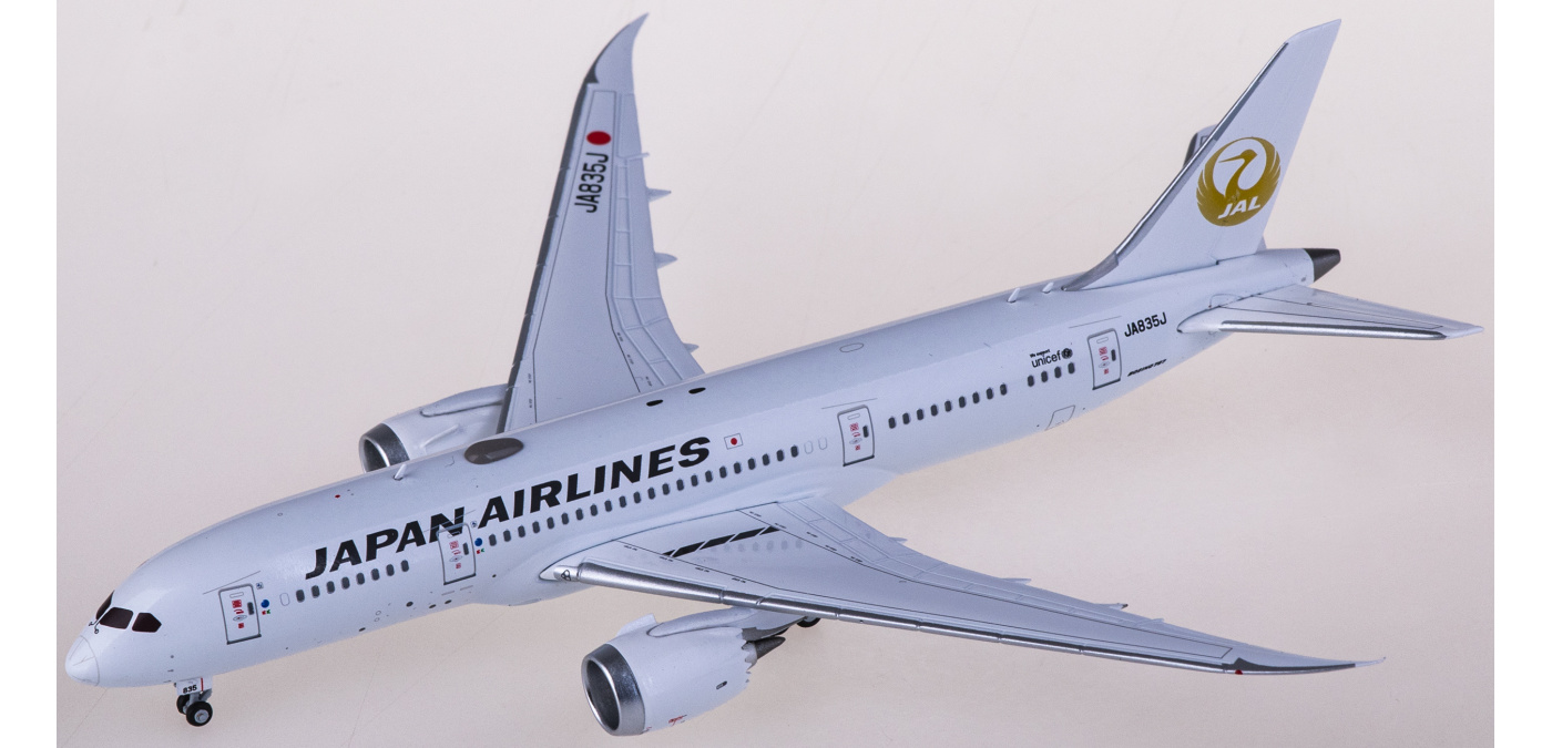 SA4001A Japan Airlines 日本航空Boeing 787-8 JA835J 襟翼放下版JC