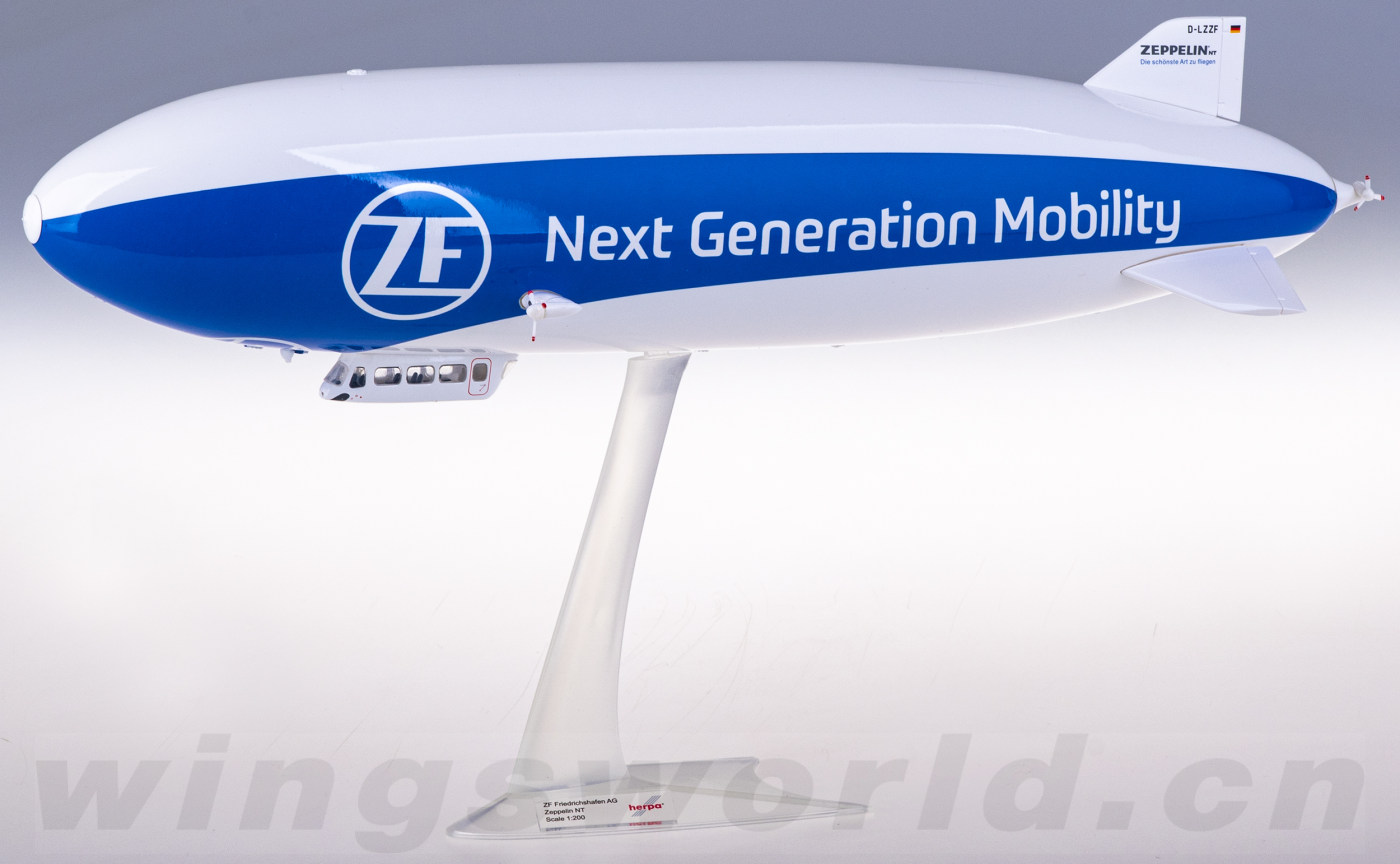 571494 Zeppelin 齐柏林公司Zeppelin NT D-LZZF Herpa 1:200
