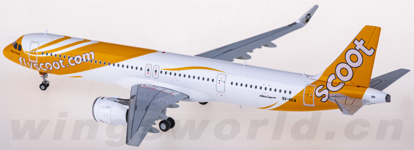 Aviation 1:200 スクート A321NEO 9V-NCA Aviation1:200 Scoot Airlines Airbus A321NEO Diecast Aircraft