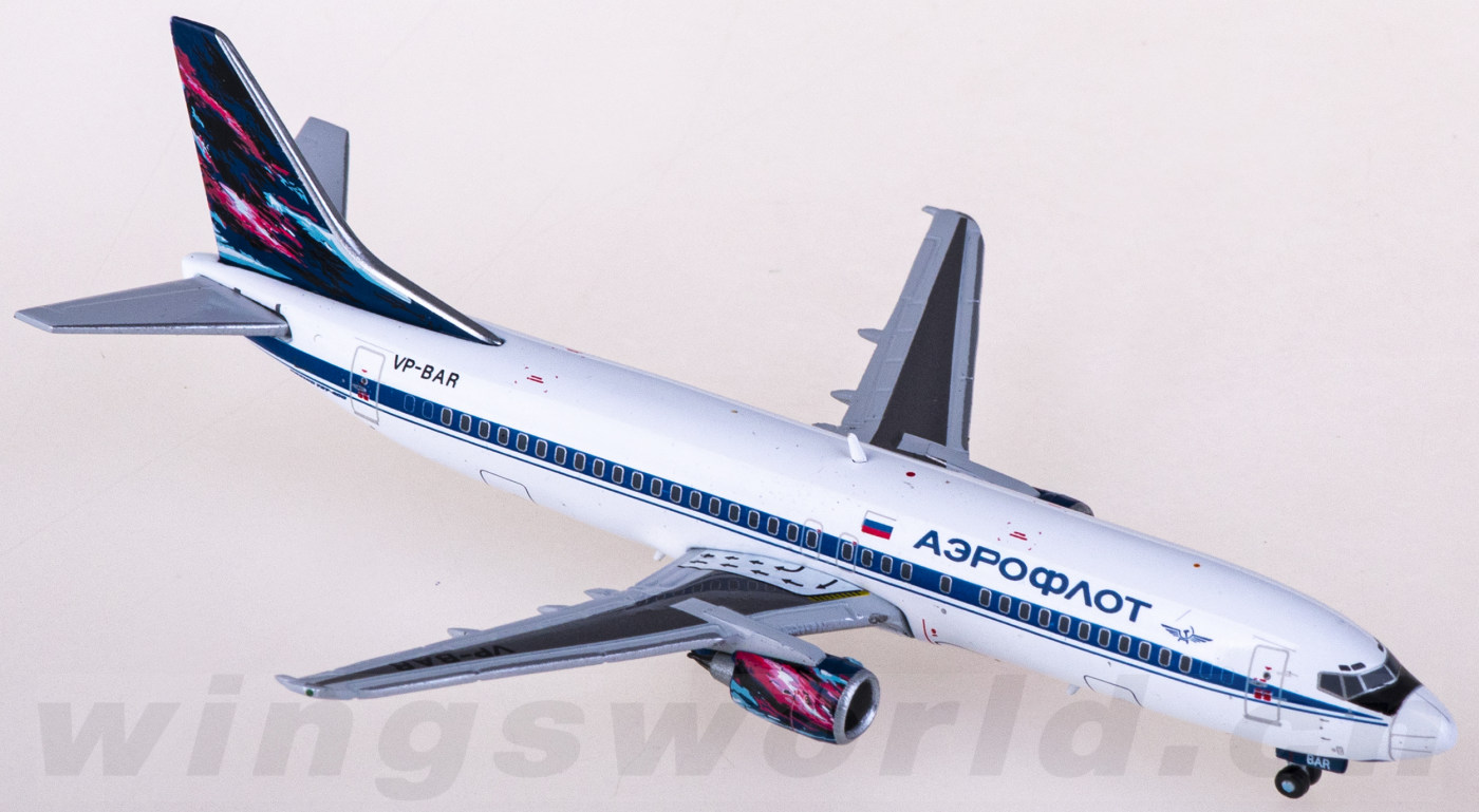 XX4976 Aeroflot 俄罗斯航空Boeing 737-400 VP-BAR JC Wings 1