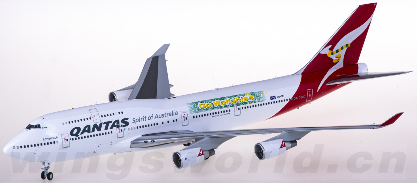 XX20048 Qantas 澳洲航空Boeing 747-400ER VH-OEI JC Wings 1