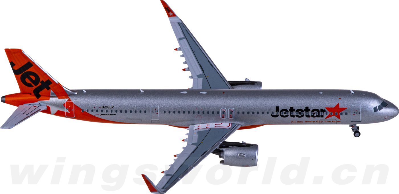 NG13052 Jetstar 捷星航空Airbus A321neo JA26LR NGmodels 1:400 -飞机