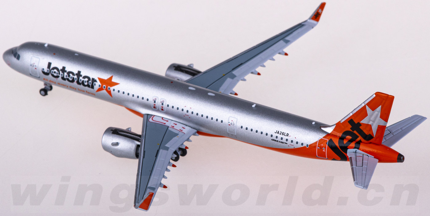 NG13052 Jetstar 捷星航空Airbus A321neo JA26LR NGmodels 1:400 NG13052 Jetstar 捷星航空Airbus A321neo JA26LR NGmodels 1:400