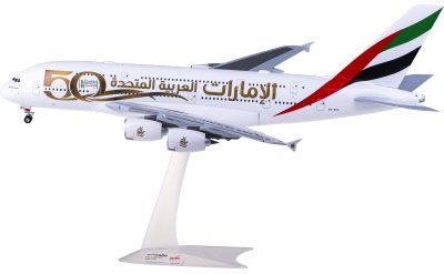 Herpa 1:200 Emirates 阿联酋航空 Airbus A380 A6-EEX