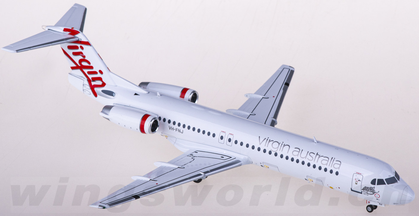 G2VOZ813 Virgin Australia 维珍澳大利亚航空Fokker 100 VH-FNJ Geminijets 1:200 -飞机模型世界