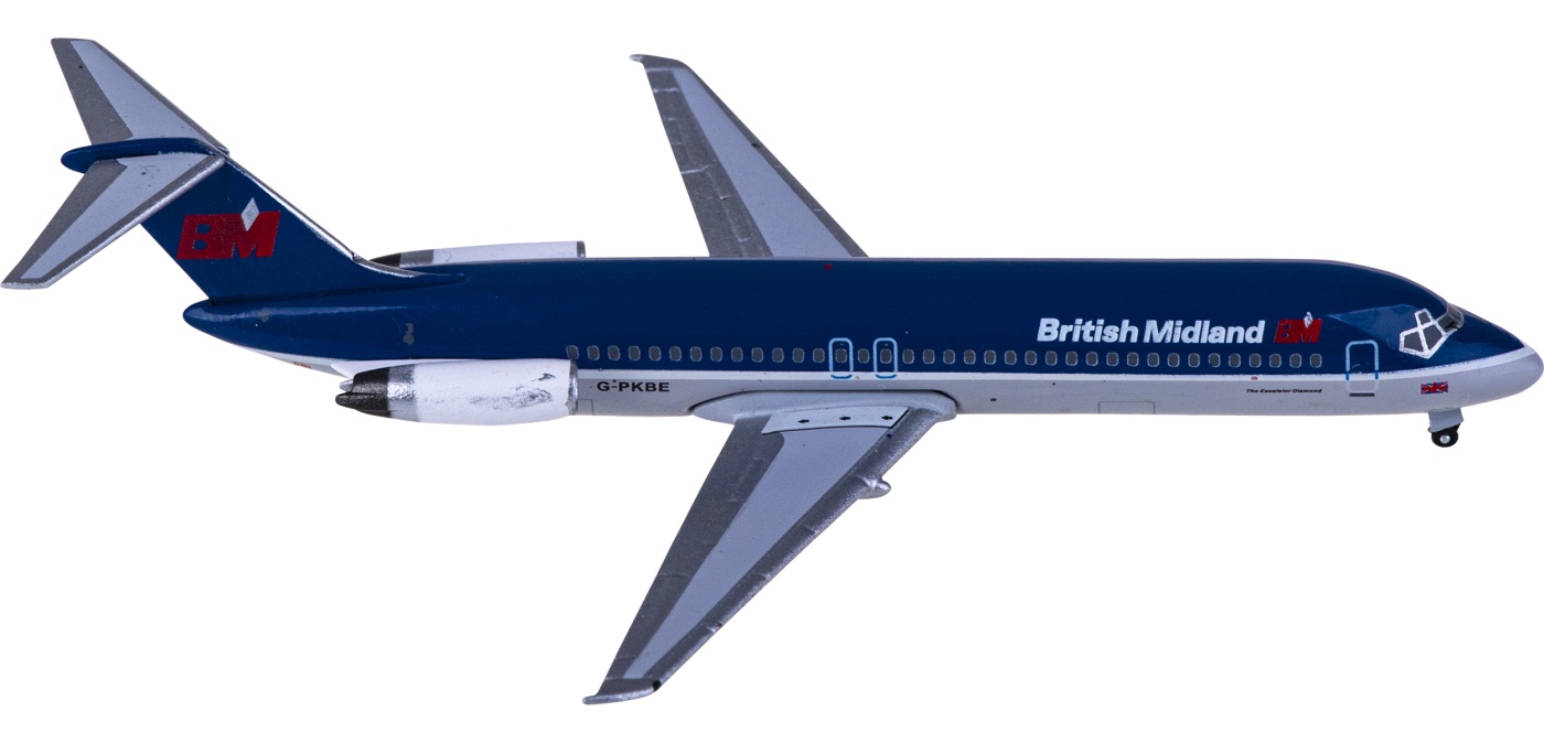装飾された飛行機模型 1/400 For British Midland Airlines B737 装飾された飛行機模型 1/400 For British Midland Airlines B737