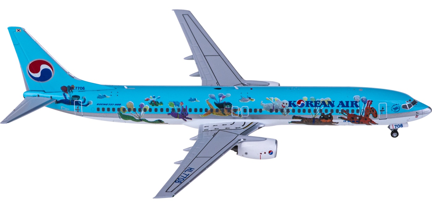 NG79018 Korean Air 大韩航空Boeing 737-900 HL7706 NGmodels 1:400 