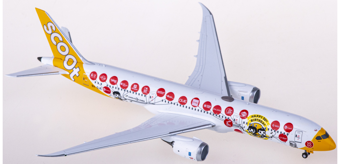 NG55096 Scoot 酷航Boeing 787-9 9V-OJE NGmodels 1:400 -飞机