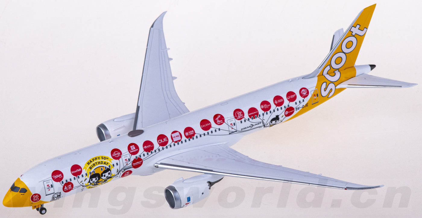 NG55096 Scoot 酷航Boeing 787-9 9V-OJE NGmodels 1:400 -飞机
