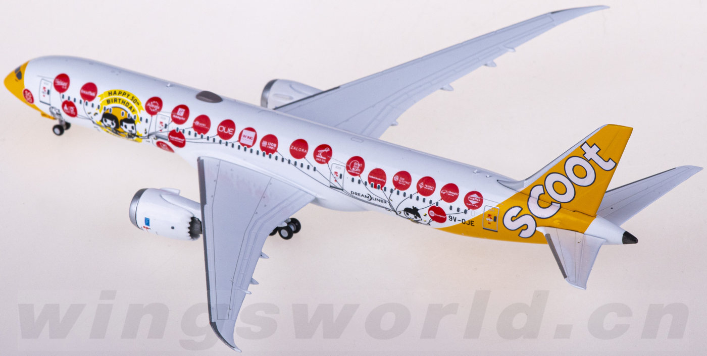航空機・ヘリコプター NG Boeing 787-9 Scoot 1/400 ScaleModelStore.com :: NG Models 1:400 - 55096 - Scoot