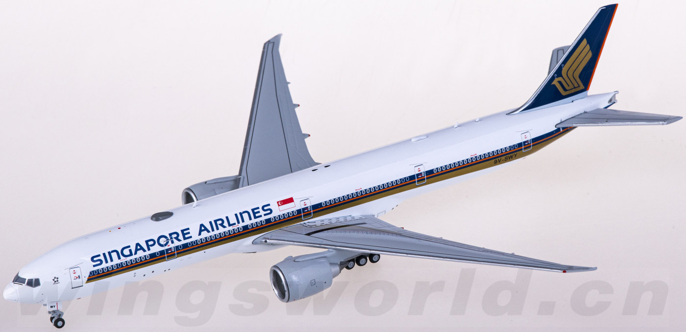航空機・ヘリコプター Singapore B777-300ER 9V-SWS Singapore Airlines Boeing 777-300ER Flaps Down 9V-SWY JC