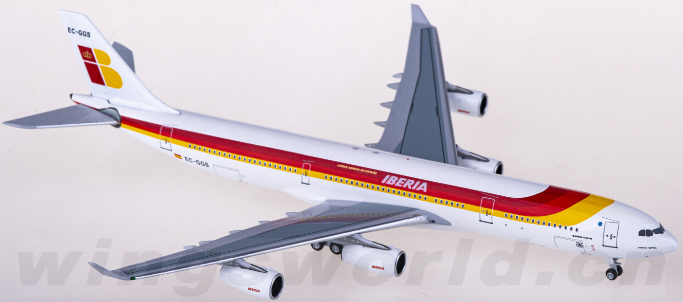 airbus a340-300 ec-ggs aeroclassics 1:400 -飞机模型世界