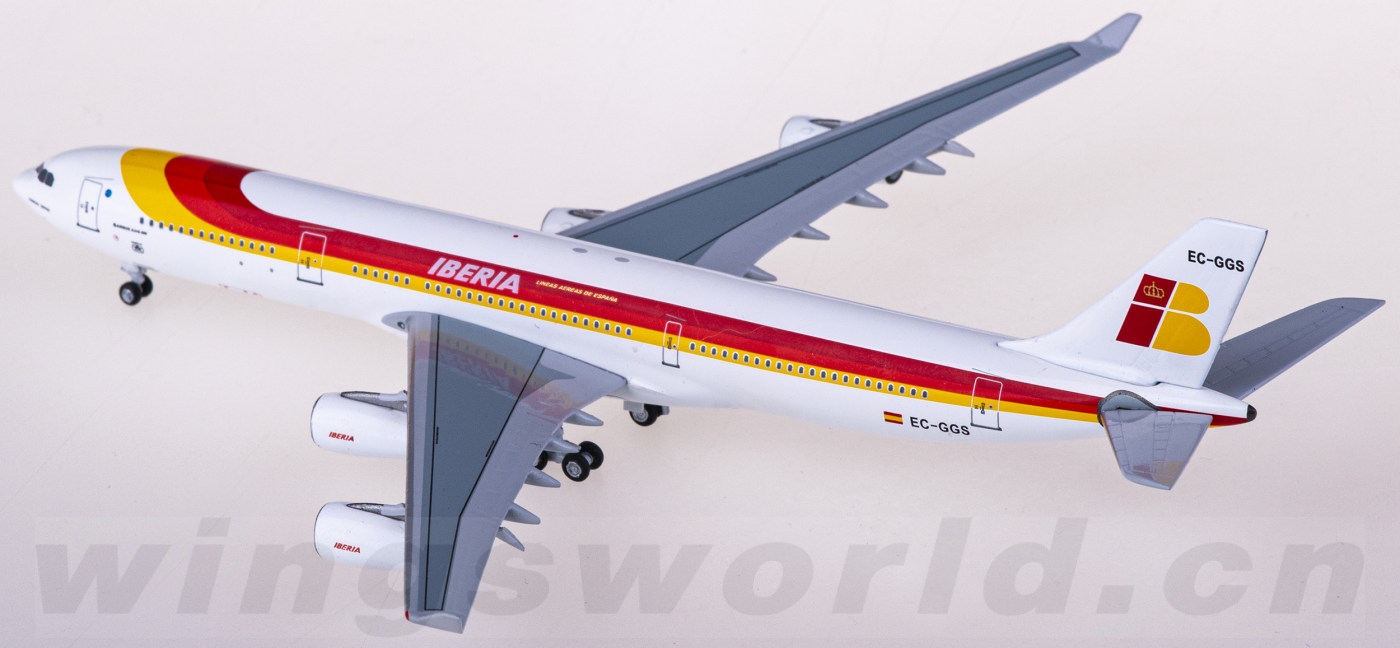 airbus a340-300 ec-ggs aeroclassics 1:400 -飞机模型世界