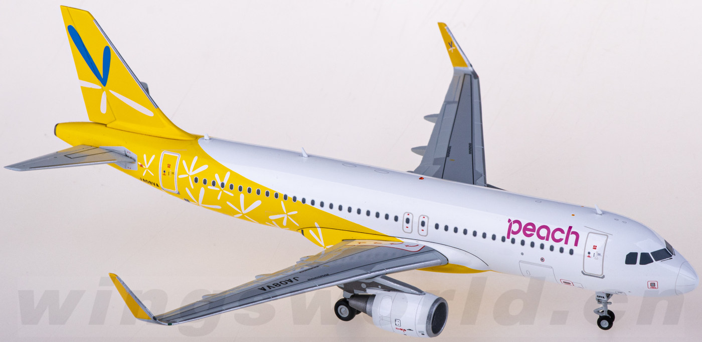 航空機・ヘリコプター Peach A320 JA08VA 1/200 航空機・ヘリコプター Peach A320 JA08VA Fly Peach to AMAMI