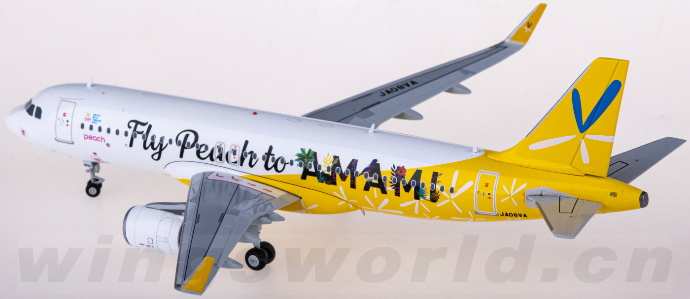 航空機・ヘリコプター JC wings 1/200 peach A320 JA08VA JC Wings 1:200 Peach Airbus A320-200S 'Fly Peach to Amami