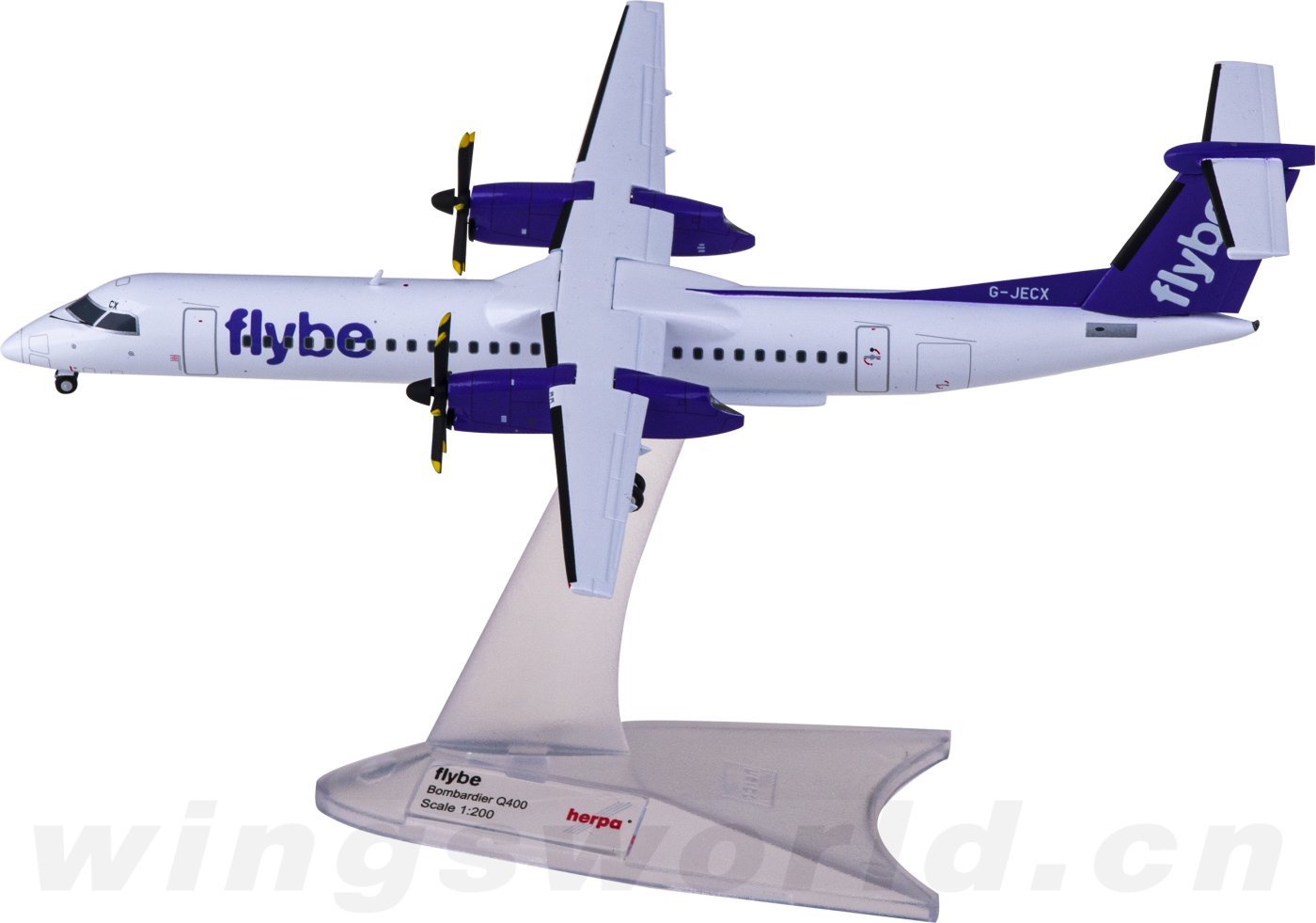 航空機・ヘリコプター herpa 1/200 Bombardier Q400 AIR  572248 Flybe 弗莱比航空Bombardier Dash 8 Q400 G-JECX Herpa 1