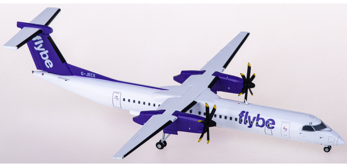 572248 Flybe 弗莱比航空Bombardier Dash 8 Q400 G-JECX Herpa 1