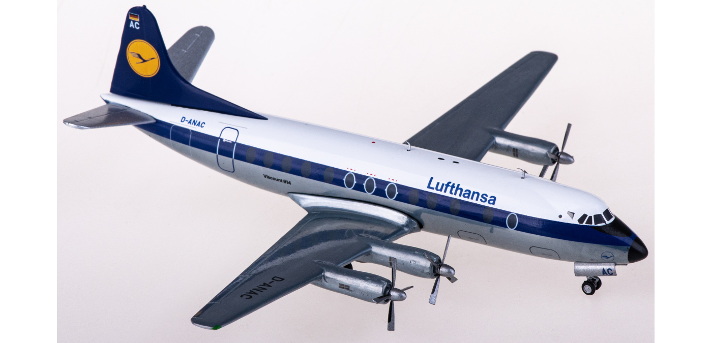 Herpa 1/200 Vickers Viscount 814 ルフトハンザ 572255 Lufthansa 汉莎航空Vickers Viscount 800 D-ANAC Herpa 1