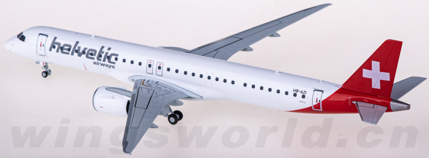 airways 海尔维航空 embraer erj-195-e2 hb-azi herpa 1:200 -飞机