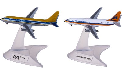 Herpa 1:500 Air Berlin 柏林航空 Boeing 737-200 N2941W & N491WC ILA2022 2架套装