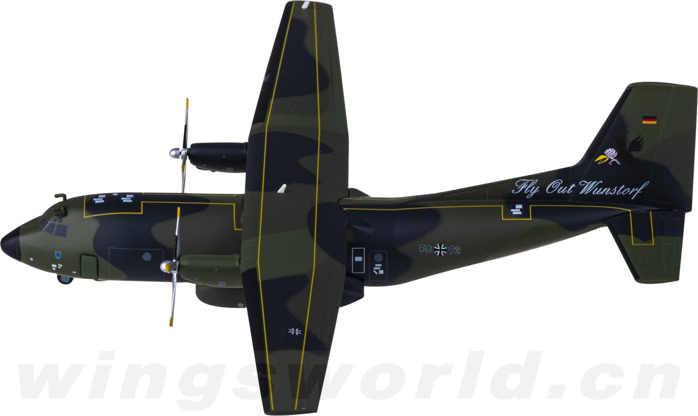 557849 德国空军Transall C-160 50+93 Herpa 1:200 -飞机模型世界