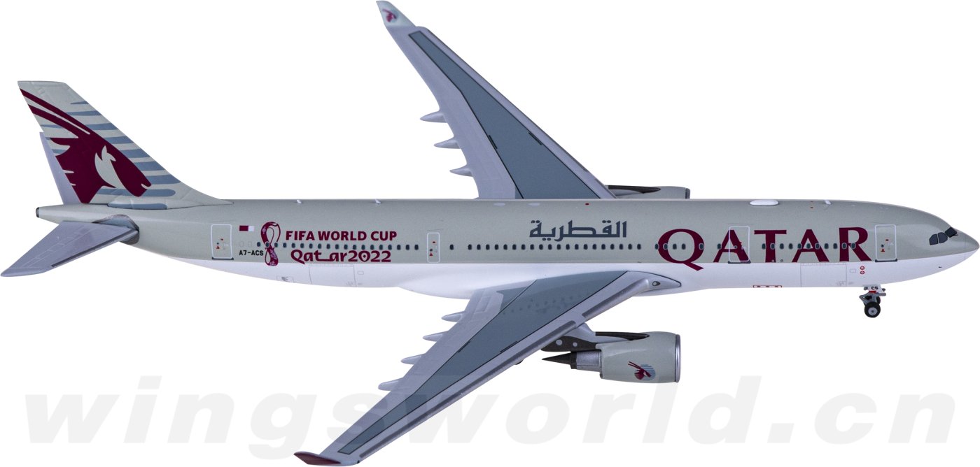 NG61058 Qatar 卡塔尔航空Airbus A330-200 A7-ACS NGmodels 1:400