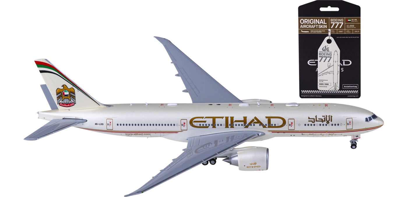 XX40106 Etihad Airways 阿提哈德航空Boeing 777-200LR A6-LRB +
