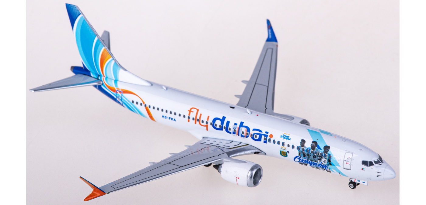 PH04501 Flydubai 迪拜航空Boeing 737 MAX 8 A6-FKA Phoenix 1:400