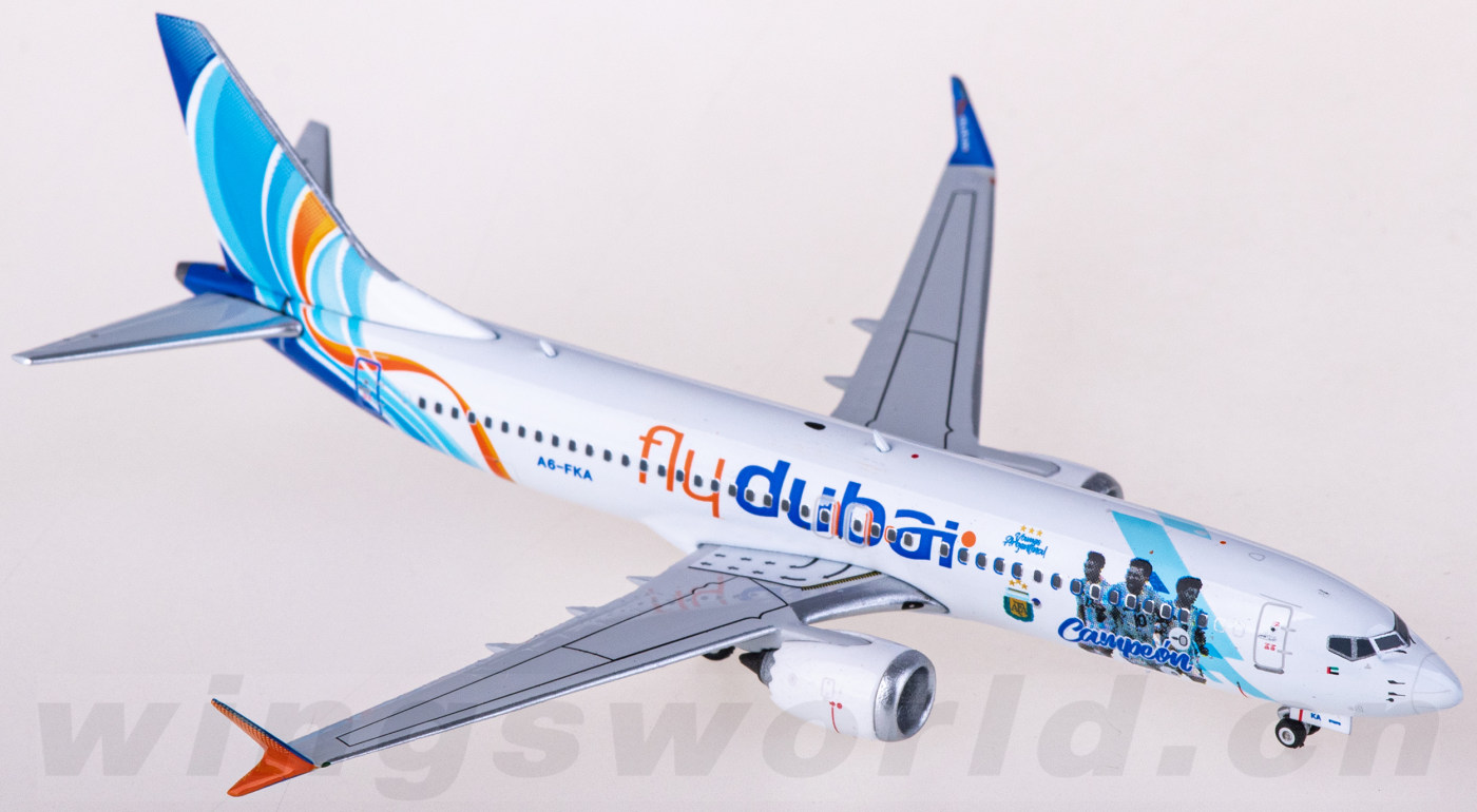 PH04501 Flydubai 迪拜航空Boeing 737 MAX 8 A6-FKA Phoenix 1:400
