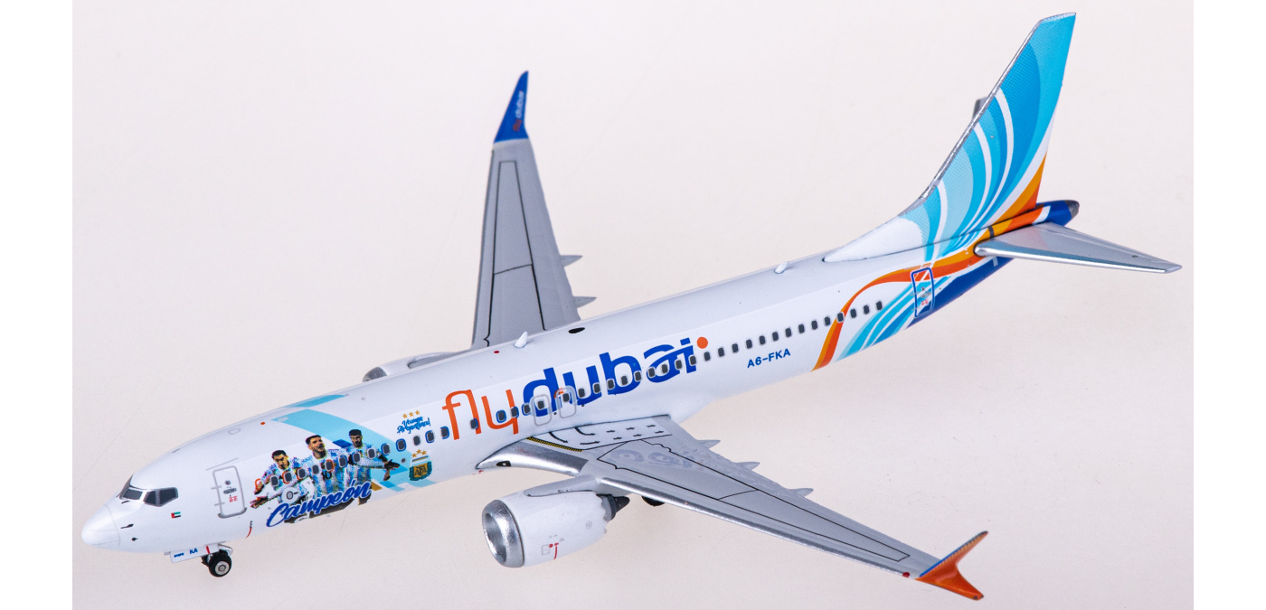 PH04501 Flydubai 迪拜航空Boeing 737 MAX 8 A6-FKA Phoenix 1:400