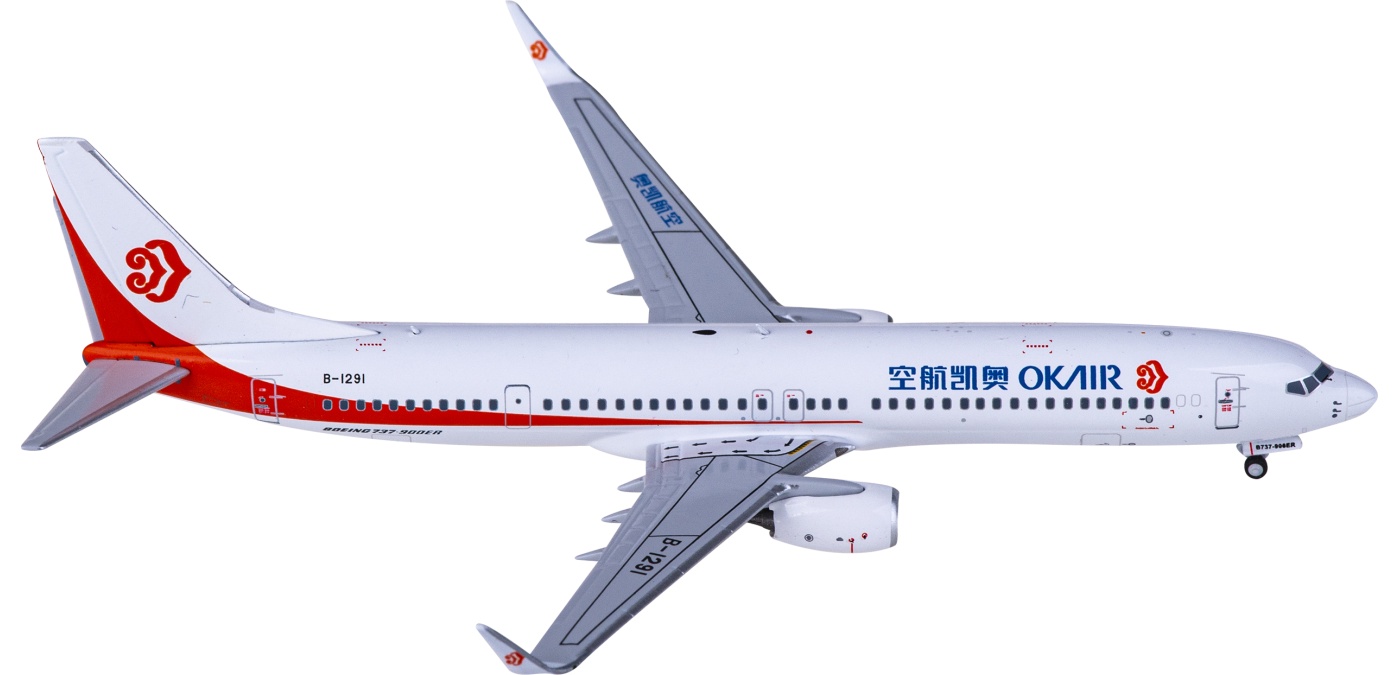 NG79019 Okay Airways 奥凯航空Boeing 737-900ER B-1291 NGmodels 1 