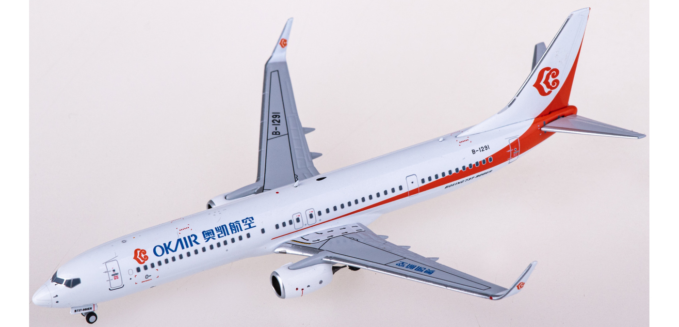 NG79019 Okay Airways 奥凯航空Boeing 737-900ER B-1291 NGmodels 1 