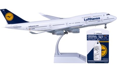 Lufthansa 汉莎航空 Boeing 747-400 D-ABTE + Aviationtag 蒙皮钥匙串