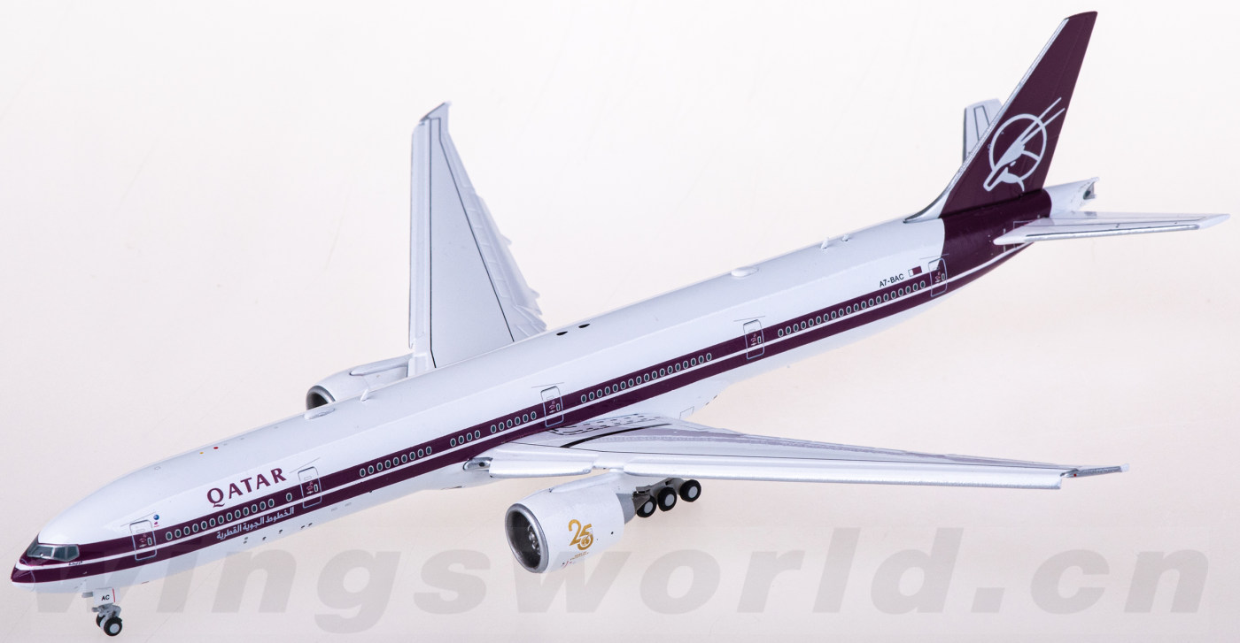 XX40068A Qatar 卡塔尔航空Boeing 777-300ER A7-BAC 襟翼放下版JC 