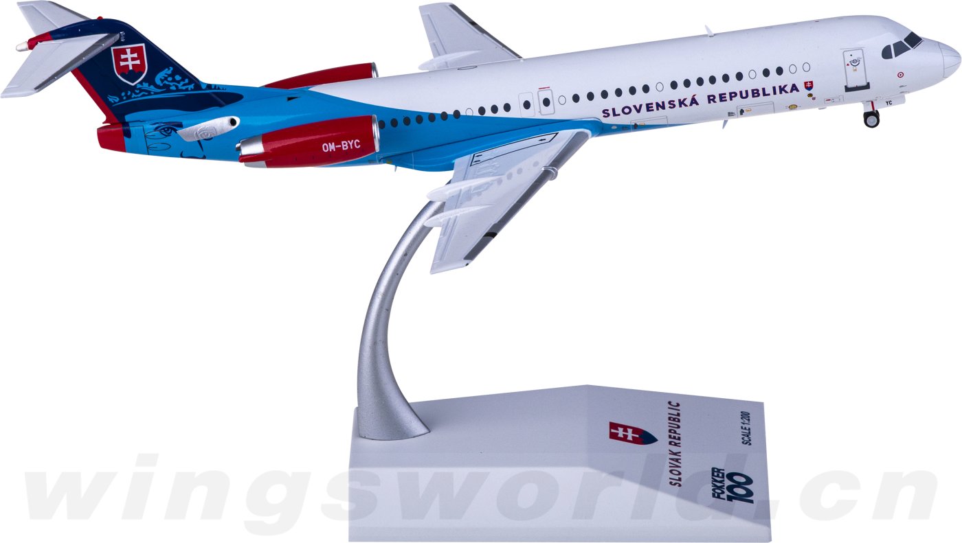 JC Wings Slovakia Government Fokker 100 OM-BYC LH4236