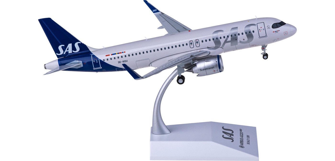 XX2419 SAS 北欧航空Airbus A320neo SE-ROU JC Wings 1:200 -飞机模型世界