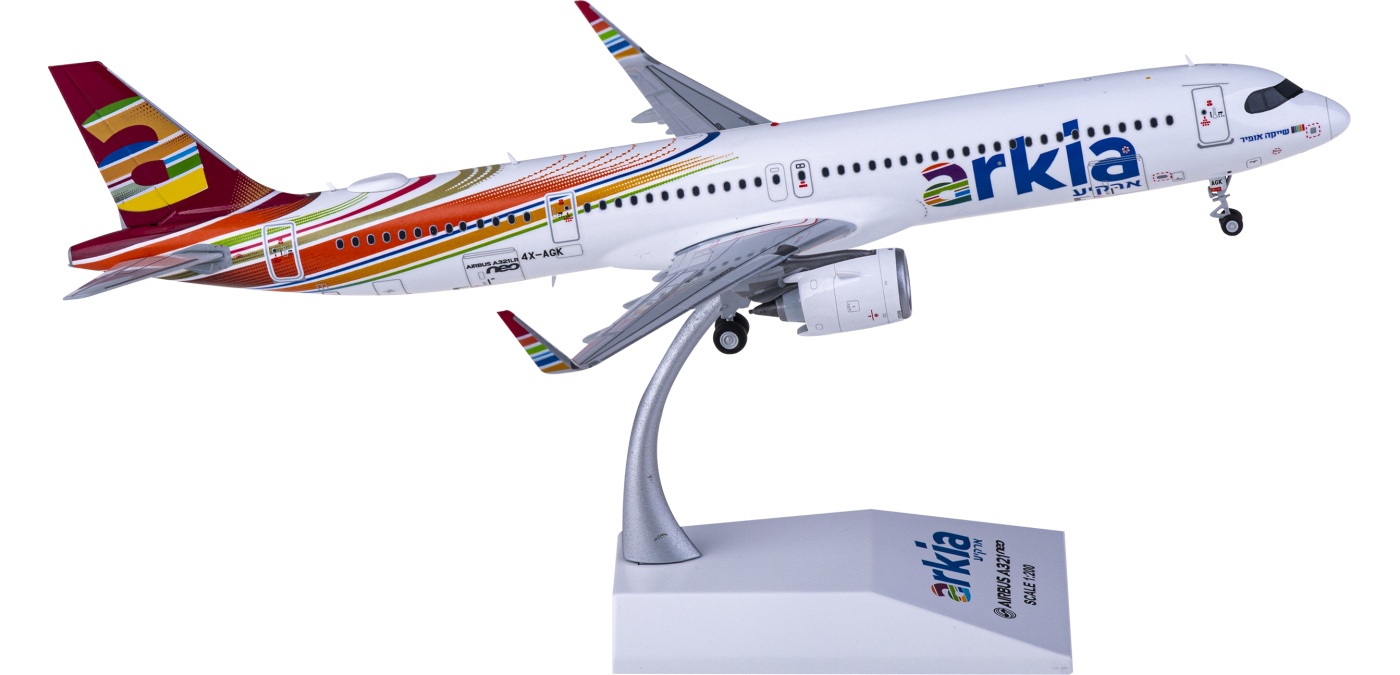 JC Wings 1:200 Arkia Airlines Airbus A321neo Diecast