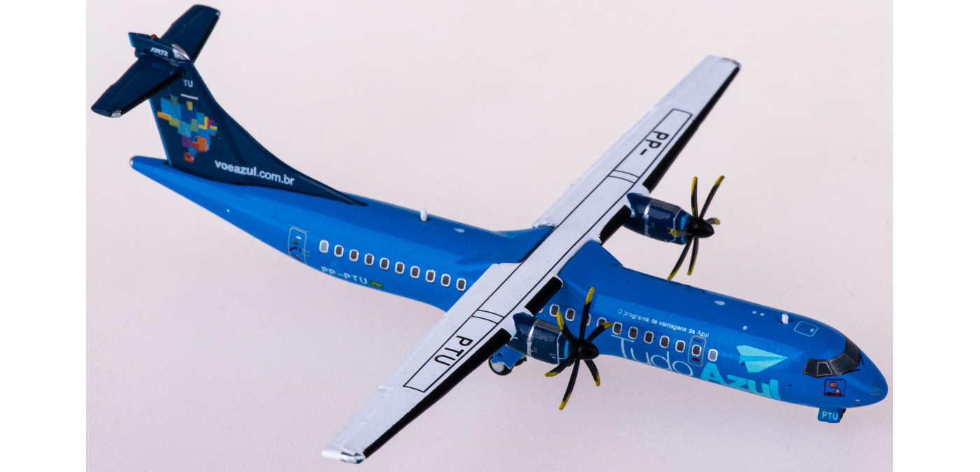 LH4258 Azul 蓝色巴西航空ATR-72-500 PP-PTU JC Wings 1:400 -飞机模型世界