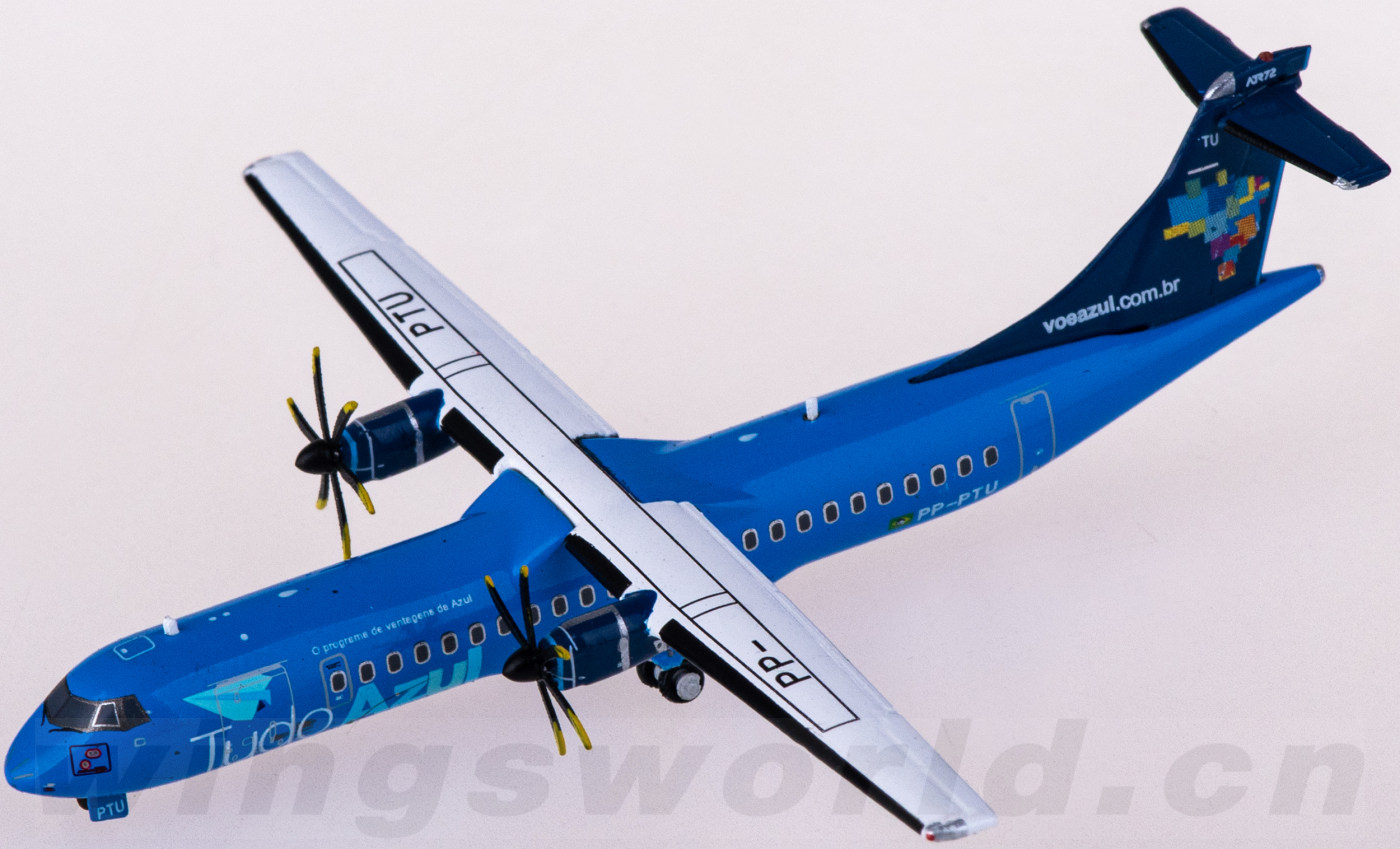 LH4258 Azul 蓝色巴西航空ATR-72-500 PP-PTU JC Wings 1:400 -飞机模型世界