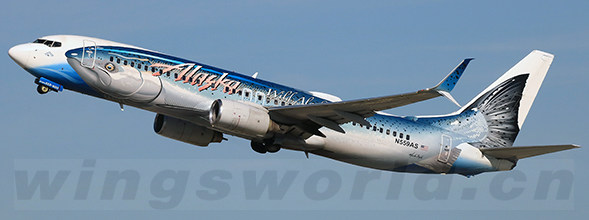JC Wings 1:200 アラスカ航空 B737-800 N537AS FD SA2044 Alaska