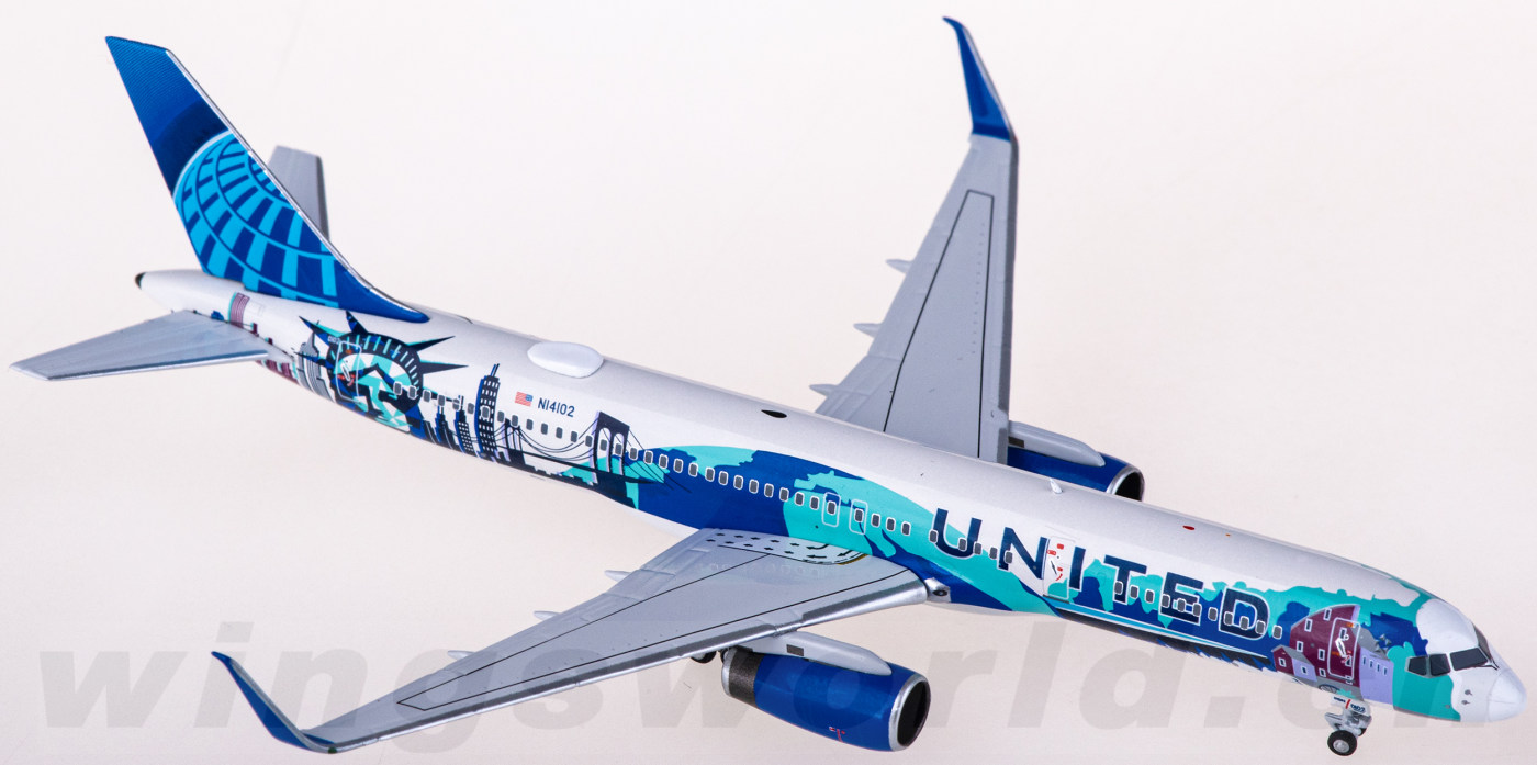 NG53199 United Airlines 美国联合航空Boeing 757-200 N14102 NGmodels 1:400 -飞机模型世界