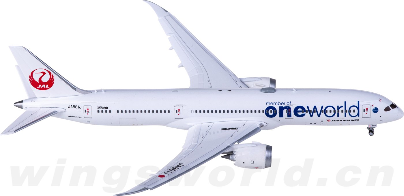 航空機・ヘリコプター JAL JA861J B787-9 1:400 JC Wings JC Wings JAL 日本航空 B787-9 JA861J 1/400